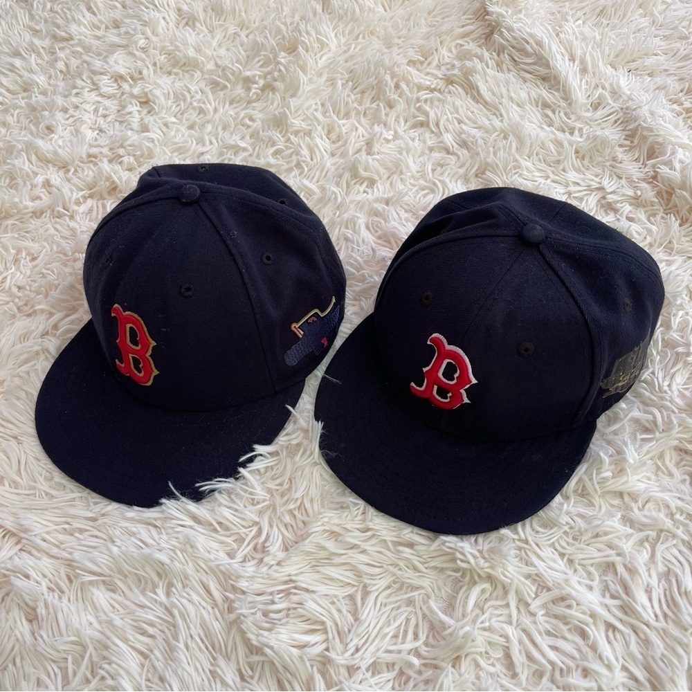 Boston Red Sox New Era City Connect 59FIFTY Fitted Hat navy 7.1/8 7.1/4 2 pc set